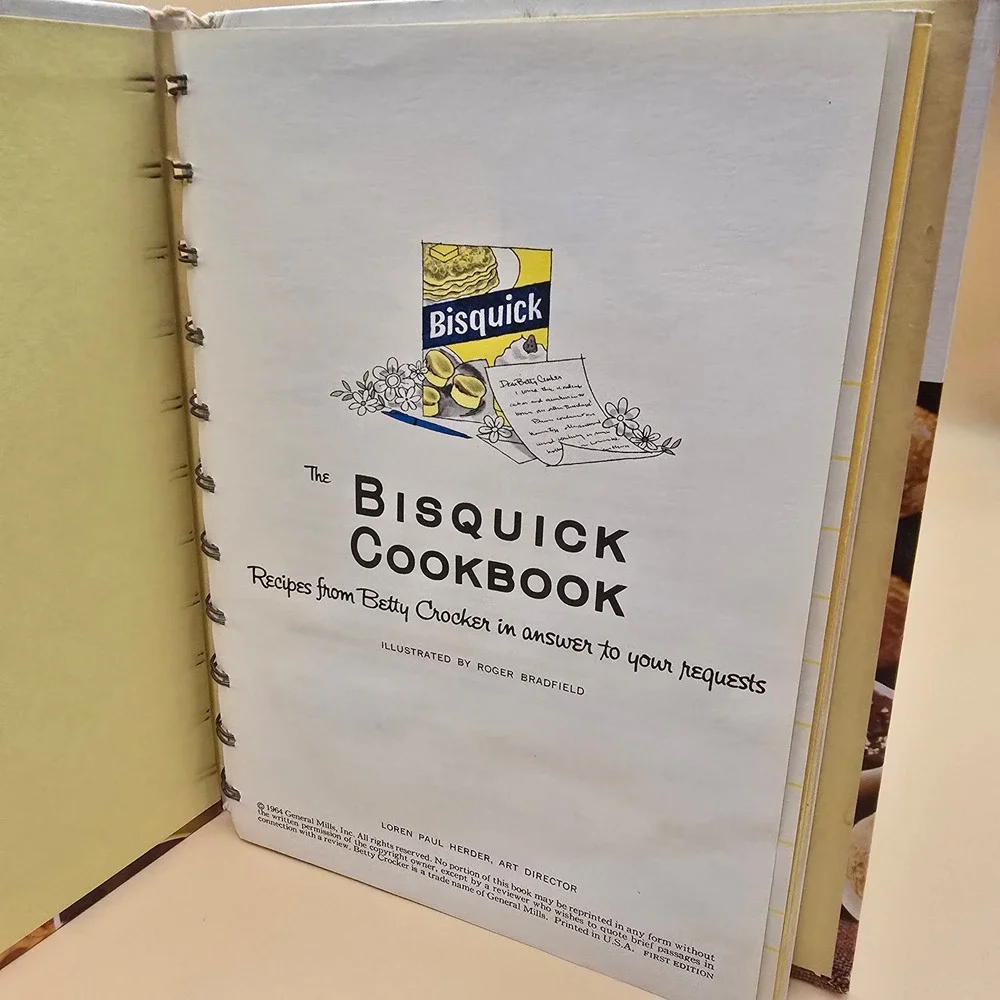 Vintage‎ 1964 The Bisquick Cookbook Betty Crocker First Edition Spiral Hardcover